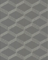 Wallpaper Palisades Paperweave Wallpaper // Grey & White