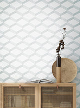 Wallpaper Palisades Paperweave Wallpaper // White & Grey