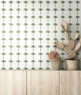 Wallpaper Palm Bay Peel & Stick Wallpaper // Green