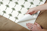Wallpaper Palm Bay Peel & Stick Wallpaper // Green