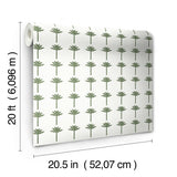 Wallpaper Palm Bay Peel & Stick Wallpaper // Green