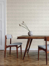 Wallpaper Palm Thatch Wallpaper // White & Grey