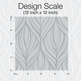 Wallpaper Palma Wallpaper // Blue & Silver