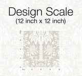 Wallpaper Palmetto Palm Damask Wallpaper // Beige