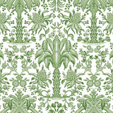 Wallpaper Palmetto Palm Damask Wallpaper // Green