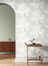 Wallpaper Palmetto Wallpaper // Grey