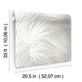 Wallpaper Palmetto Wallpaper // Grey
