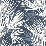 Wallpaper Palmetto Wallpaper // Navy & White