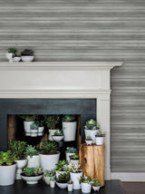 Wallpaper Pandora Leaf Wallpaper // Grey