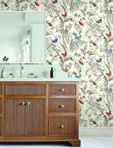 Wallpaper Papillon Wallpaper // Yellow & Black