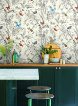 Wallpaper Papillon Wallpaper // Yellow & Black