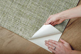 Wallpaper Papyrus Weave Peel & Stick Wallpaper // Green