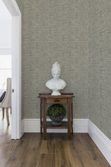 Wallpaper Papyrus Weave Wallpaper // Black