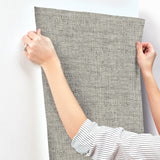 Wallpaper Papyrus Weave Wallpaper // Black