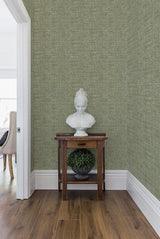 Wallpaper Papyrus Weave Wallpaper // Green