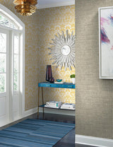 Wallpaper Papyrus Weave Wallpaper // Greige