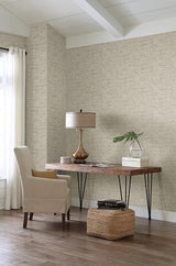 Wallpaper Papyrus Weave Wallpaper // Greige