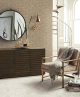 Wallpaper Papyrus Weave Wallpaper // Orange & Red