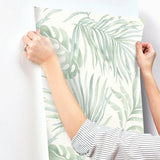 Wallpaper Paradise Palm Wallpaper // Light Green