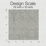 Wallpaper Paradise Wallpaper // Dark Taupe & Silver