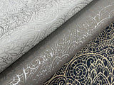 Wallpaper Paradise Wallpaper // Dark Taupe & Silver