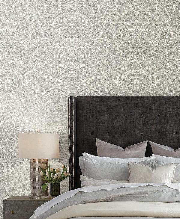 Wallpaper Paradise Wallpaper // Grey Metallic