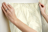 Wallpaper Peaceful Plume Wallpaper // Beige
