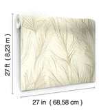 Wallpaper Peaceful Plume Wallpaper // Beige