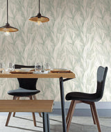 Wallpaper Peaceful Plume Wallpaper // Light Blue