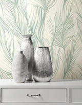 Wallpaper Peaceful Plume Wallpaper // Light Blue