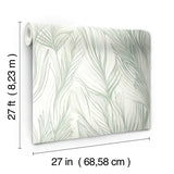 Wallpaper Peaceful Plume Wallpaper // Light Blue