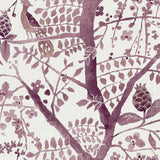 Wallpaper Peacock Block Print Wallpaper // Purple