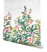 Wallpaper Peacock Wall Mural // White