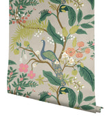 Wallpaper Peacock Wallpaper // Linen