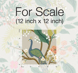 Wallpaper Peacock Wallpaper // Linen