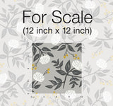 Wallpaper Peonies Wallpaper // Grey