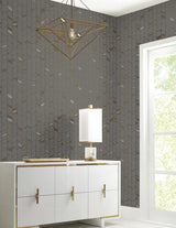 Wallpaper Perfect Petals Wallpaper // Grey & Gold