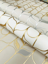 Wallpaper Perfect Petals Wallpaper // White & Gold