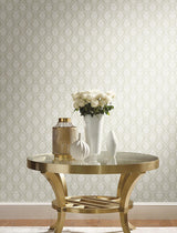 Wallpaper Petite Ogee Wallpaper // Beige