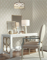 Wallpaper Petite Ogee Wallpaper // Beige