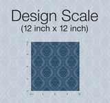 Wallpaper Petite Ogee Wallpaper // Navy