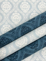 Wallpaper Petite Ogee Wallpaper // Navy
