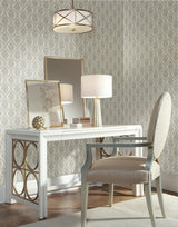 Wallpaper Petite Ogee Wallpaper // Taupe