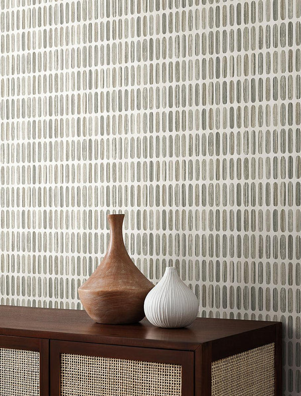 Wallpaper Petite Pergola Wallpaper // Grey & Taupe