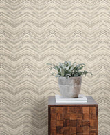 Wallpaper Petite Watercolor Chevron Wallpaper // Cream