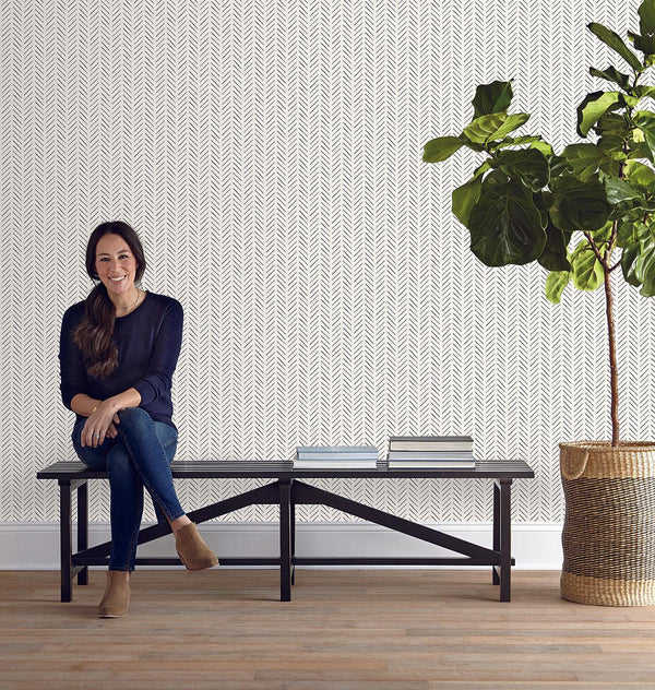 Wallpaper Pick-Up Sticks Wallpaper // Black