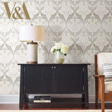 Wallpaper Pine Cone Ribbon Wallpaper // Neutral