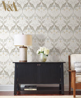 Wallpaper Pine Cone Ribbon Wallpaper // Neutral