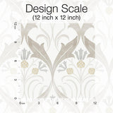 Wallpaper Pine Cone Ribbon Wallpaper // Neutral