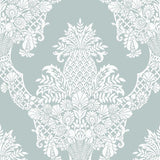 Wallpaper Pineapple Plantation Wallpaper // Blue